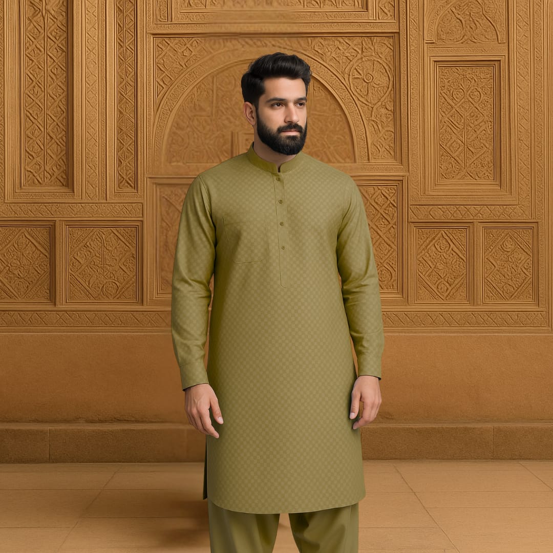 Self design Hard cotton - dry methi