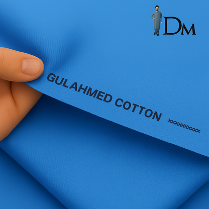 Hard cotton - sky blue .